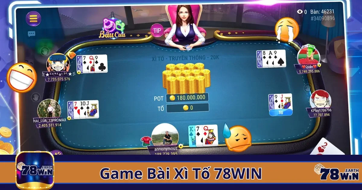 Game Bài Xì Tố 78Win – Thử Thách Lối Tư Duy Đỉnh Cao 2 Game Bài Xì Tố 78Win Là Gì? Luật Chơi Chi Tiết