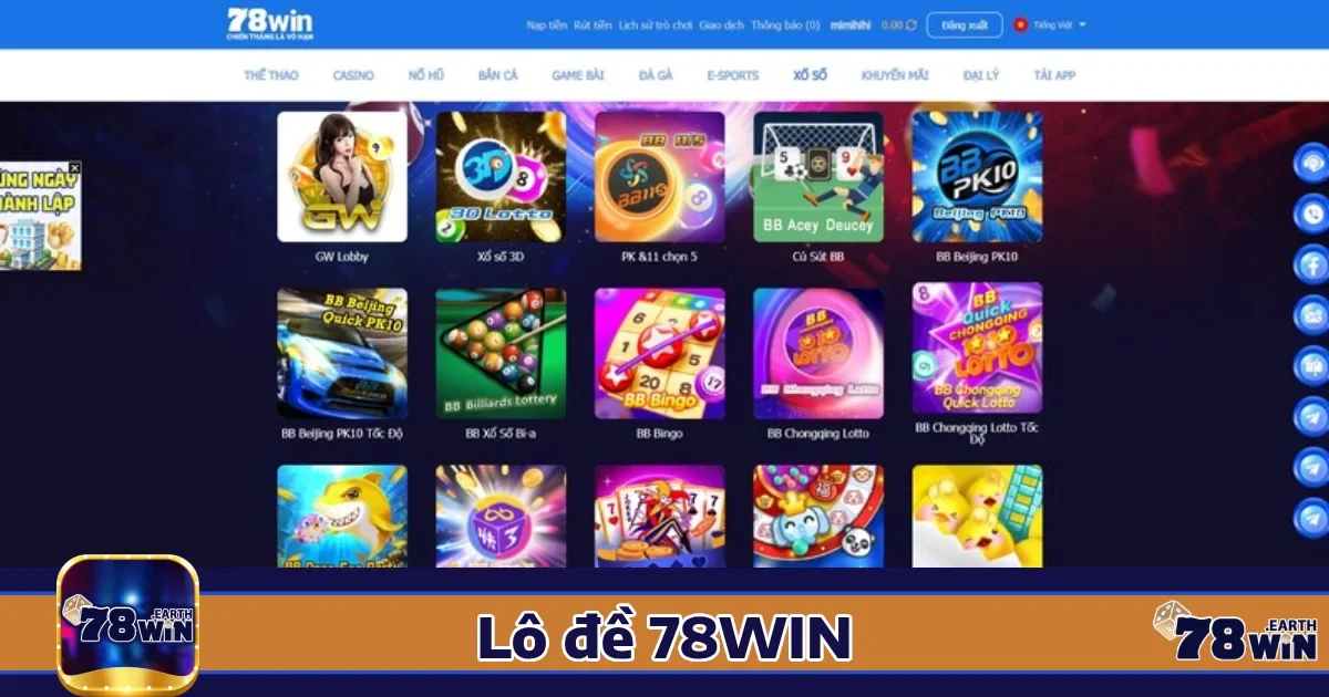 Lô đề 78win 1 Vì sao nên chơi Lô đề 78win?