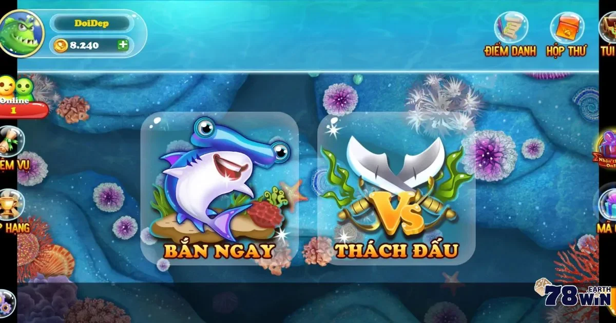 Bắn Cá Vui Vẻ: Game Thư Giãn, Nổ Xu Vui Bất Tận Tại 78WIN 4 Bắn có vui những vẫn đầy tiền